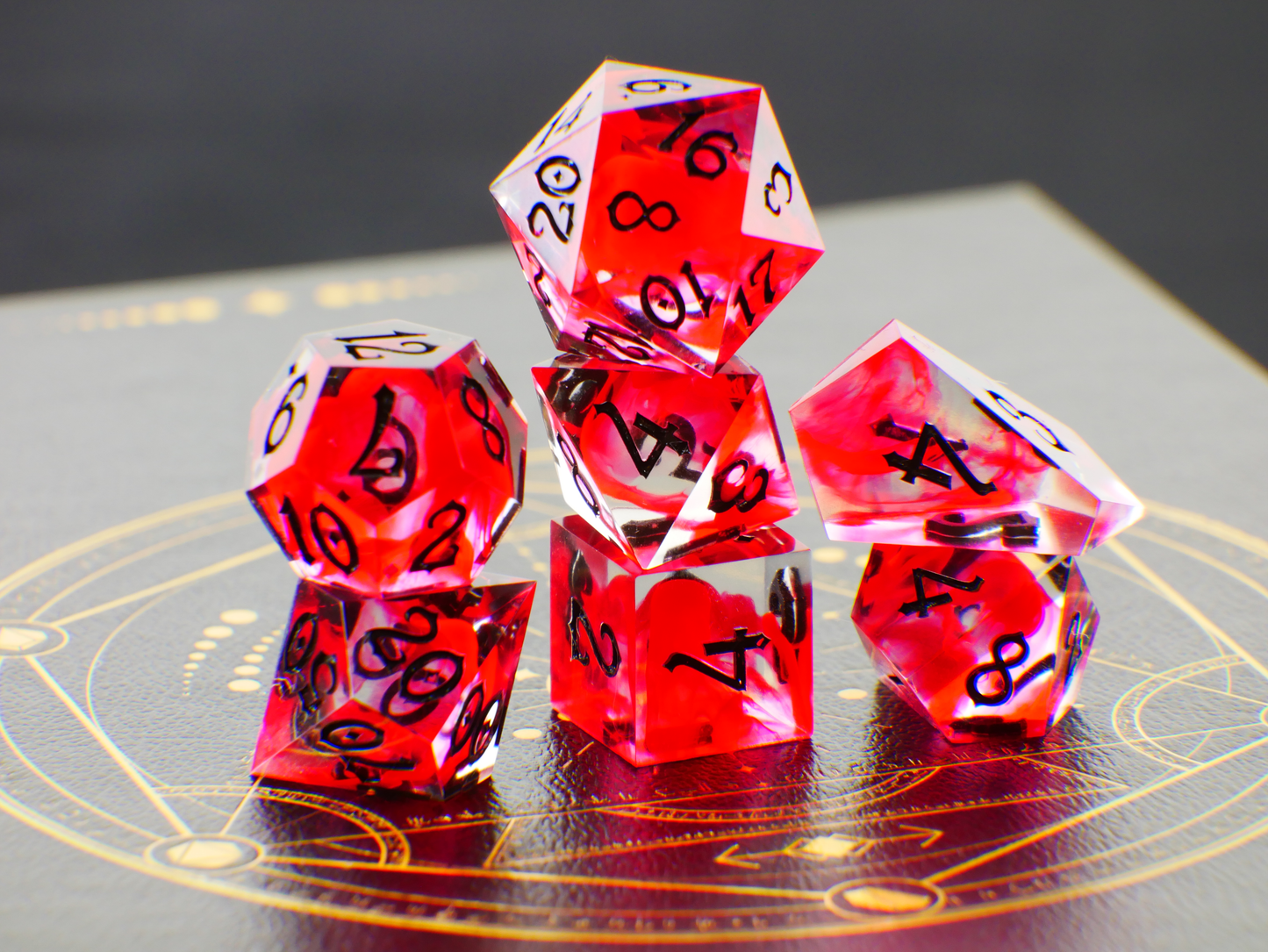 Blood Magic 7-piece Dice Set