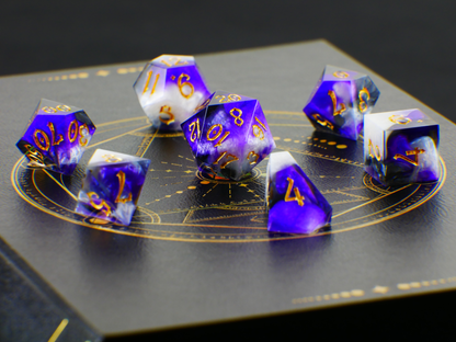 Black Agate 7-piece Dice Set