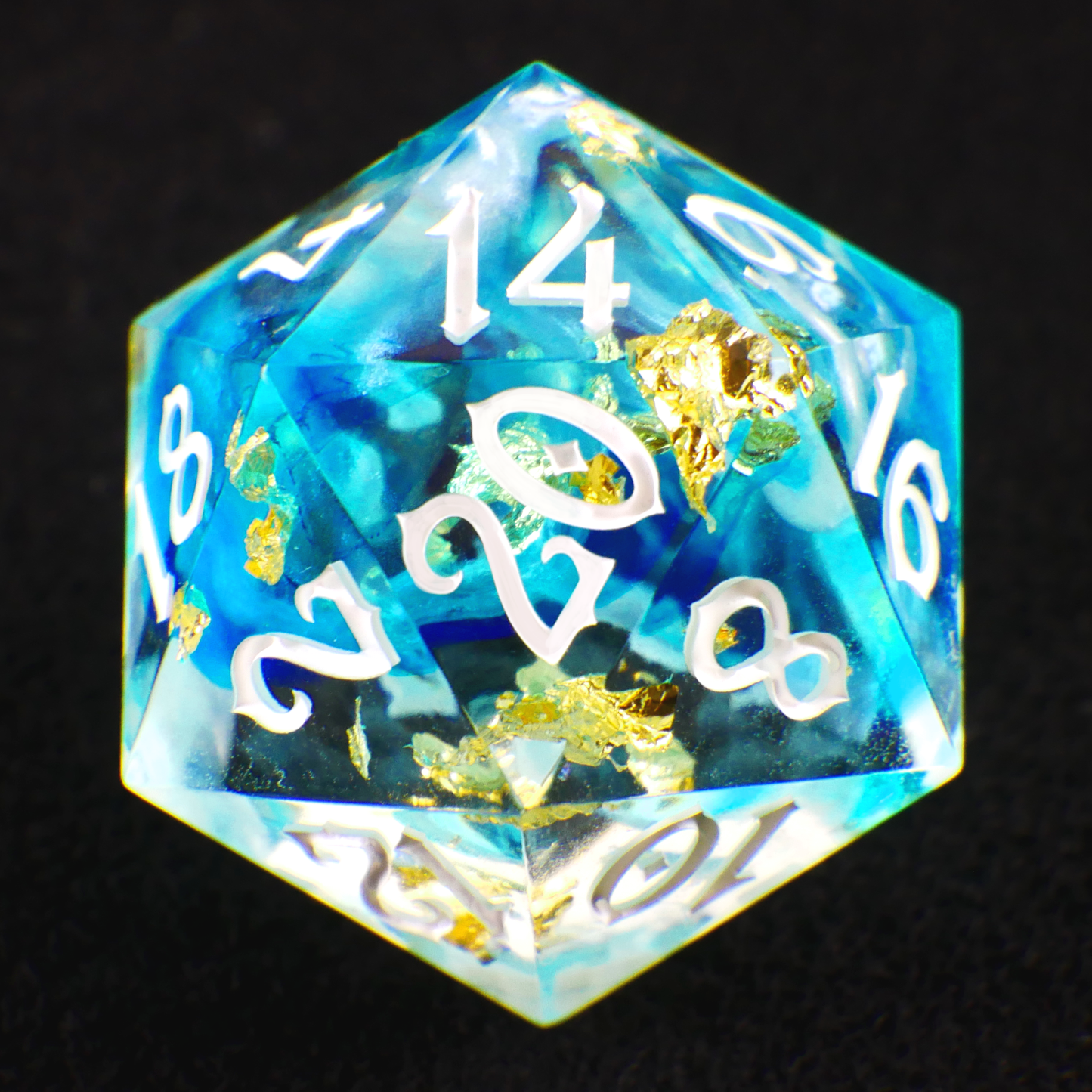 Azure Skies 7-piece Dice Set