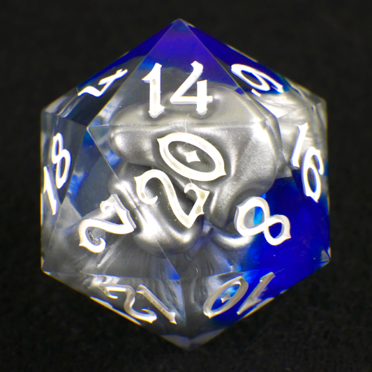 Mercurial Sapphire 7-piece Dice Set